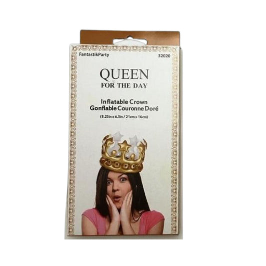 QUEEN CROWN INFLATABLE GOLD