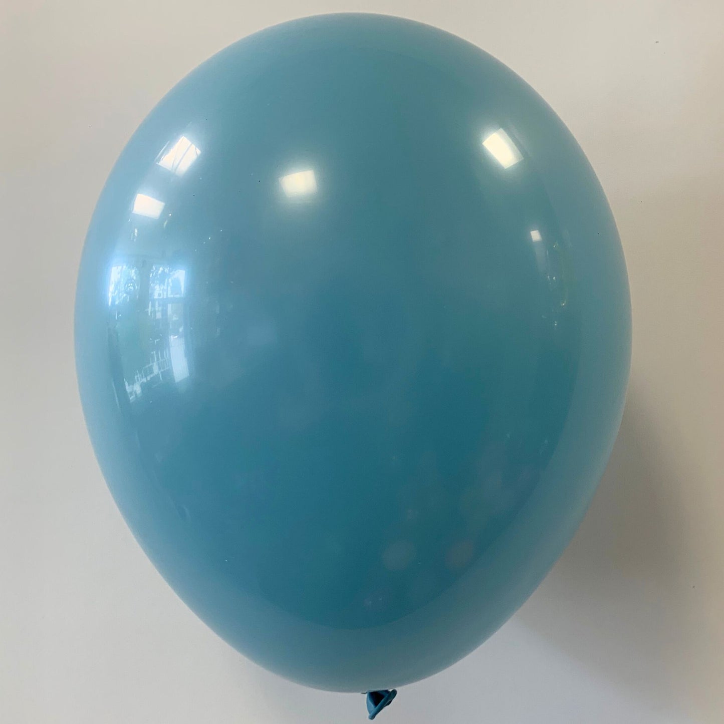 11 inch helium filled Blue Slate latex balloon