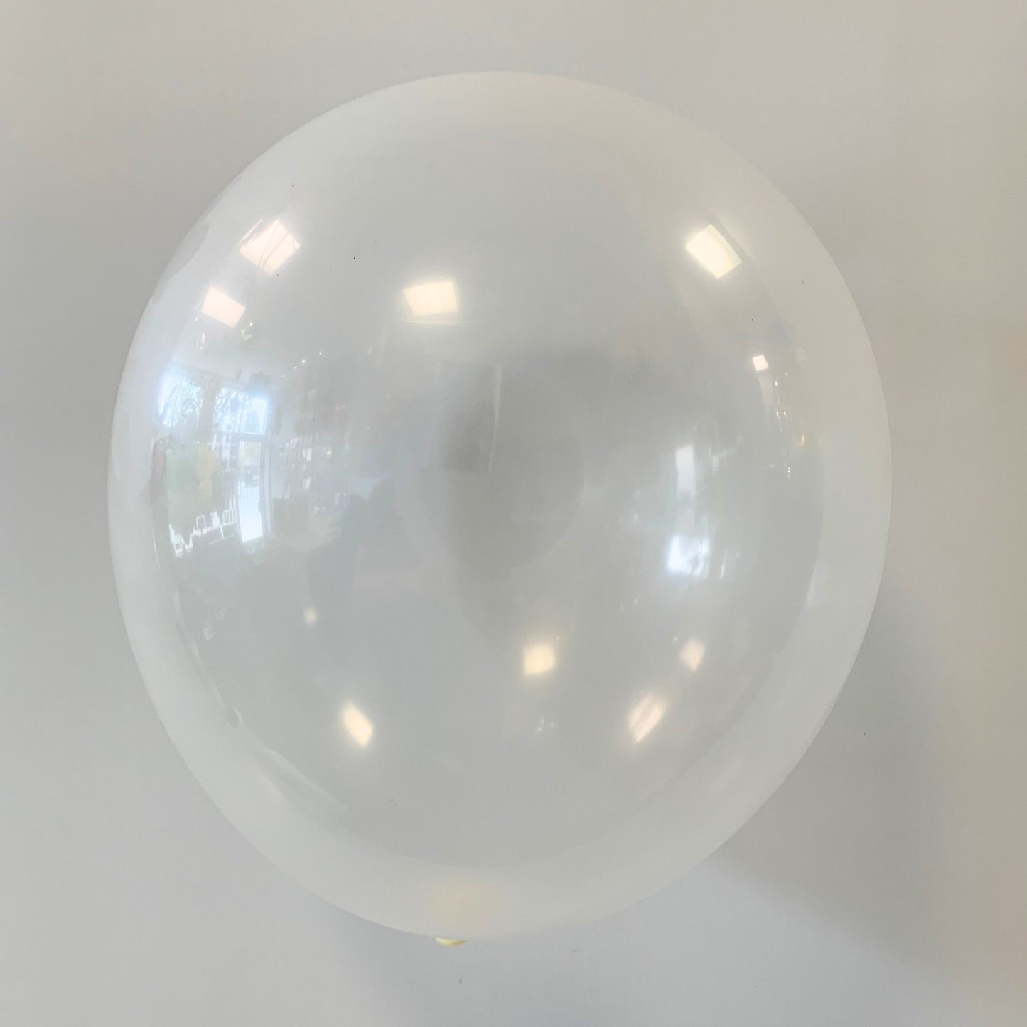 11 inch helium filled Clear Latex balloon