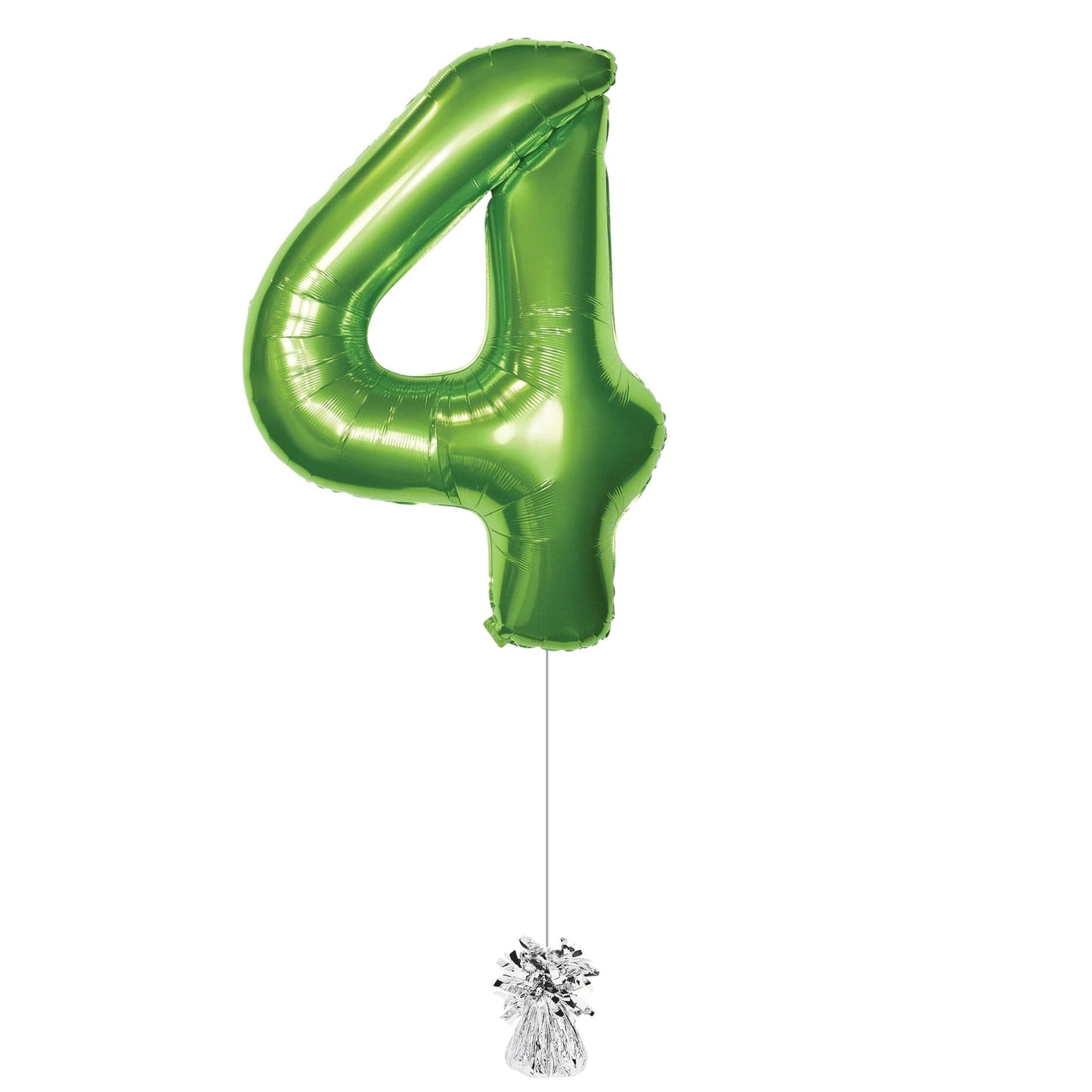 34 inch Lime Green Jumbo Balloon Number 4