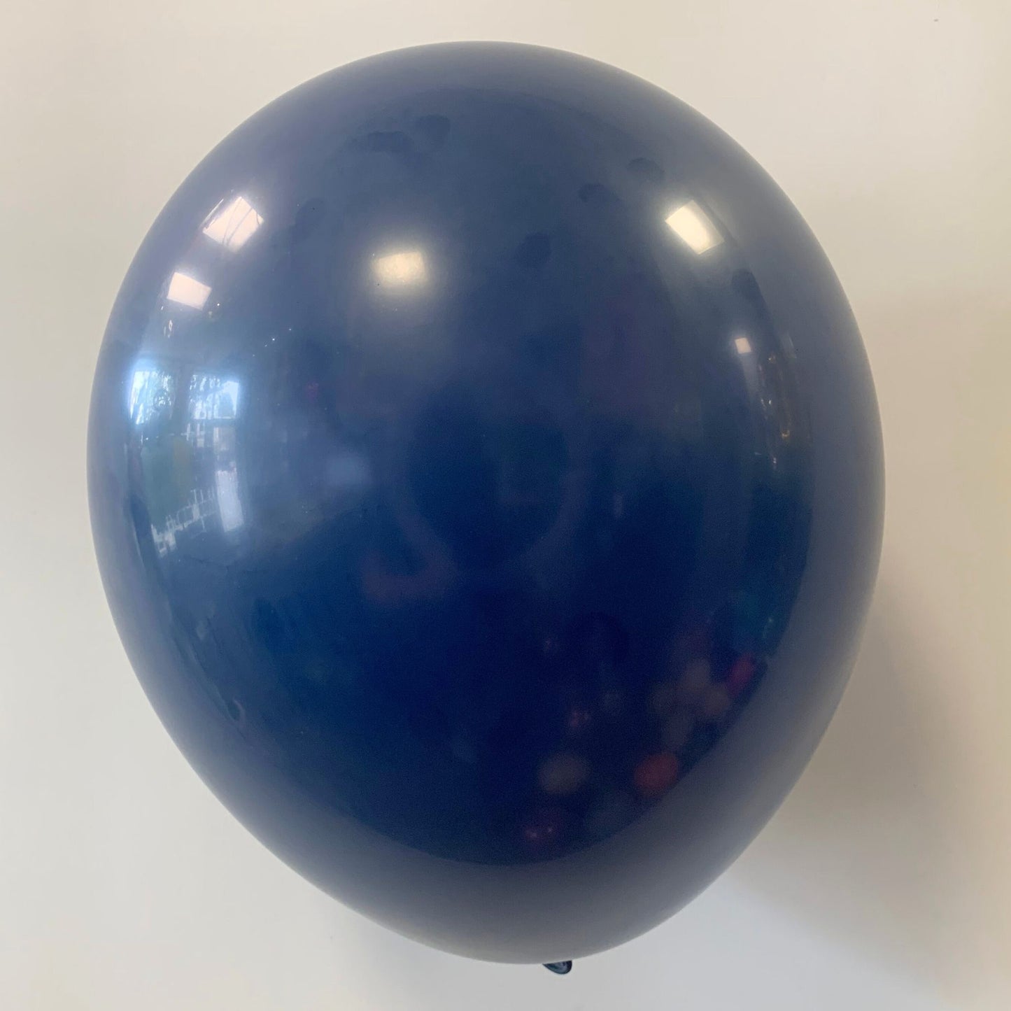 11 inch helium filled Navy Blue latex balloon