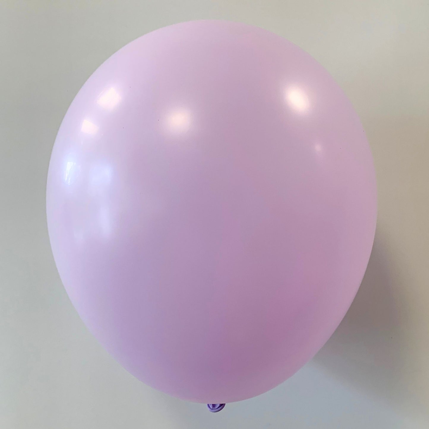 11 inch helium filled Pastel Lilac latex balloon