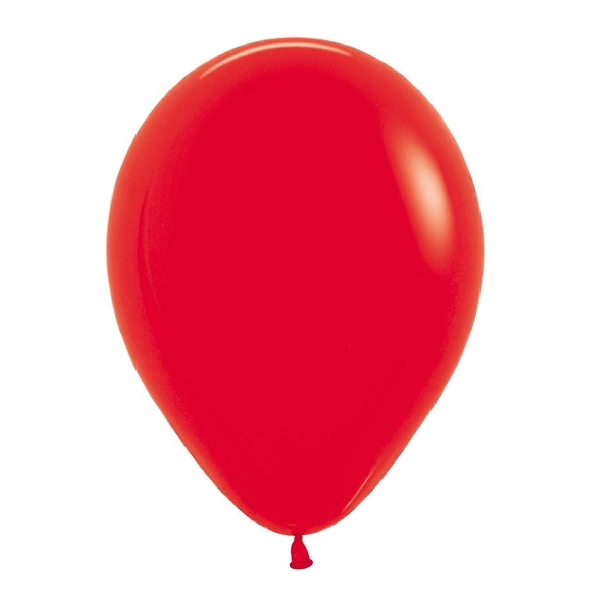 11 inch helium filled red latex balloon 