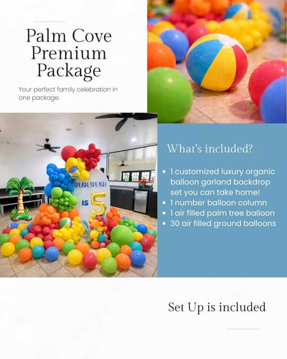 Palm Cove Party Room - WEM Balloon Celebration Decor