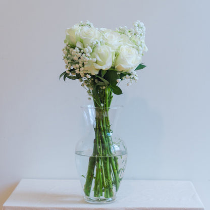 Baby Breath Starry Touch Roses – Red, White & Pink