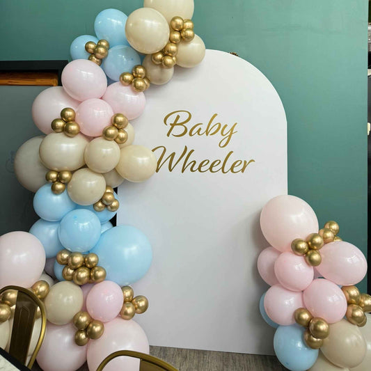 Baby Shower Balloon Backdrop Arch Single Panel Coroplast Board