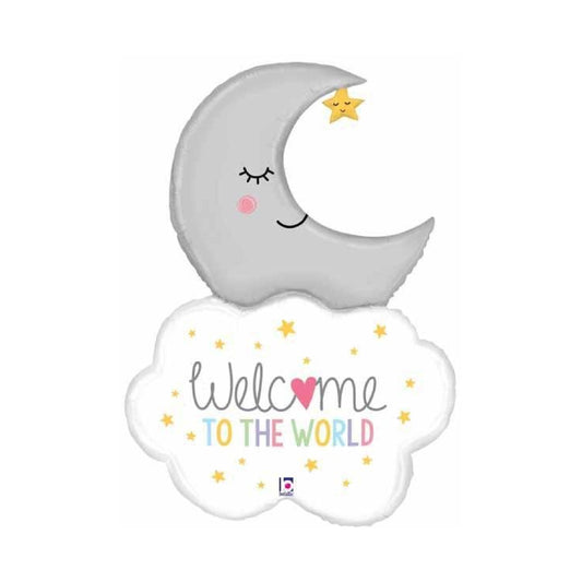 Welcome Baby Moon (Helium filled)
