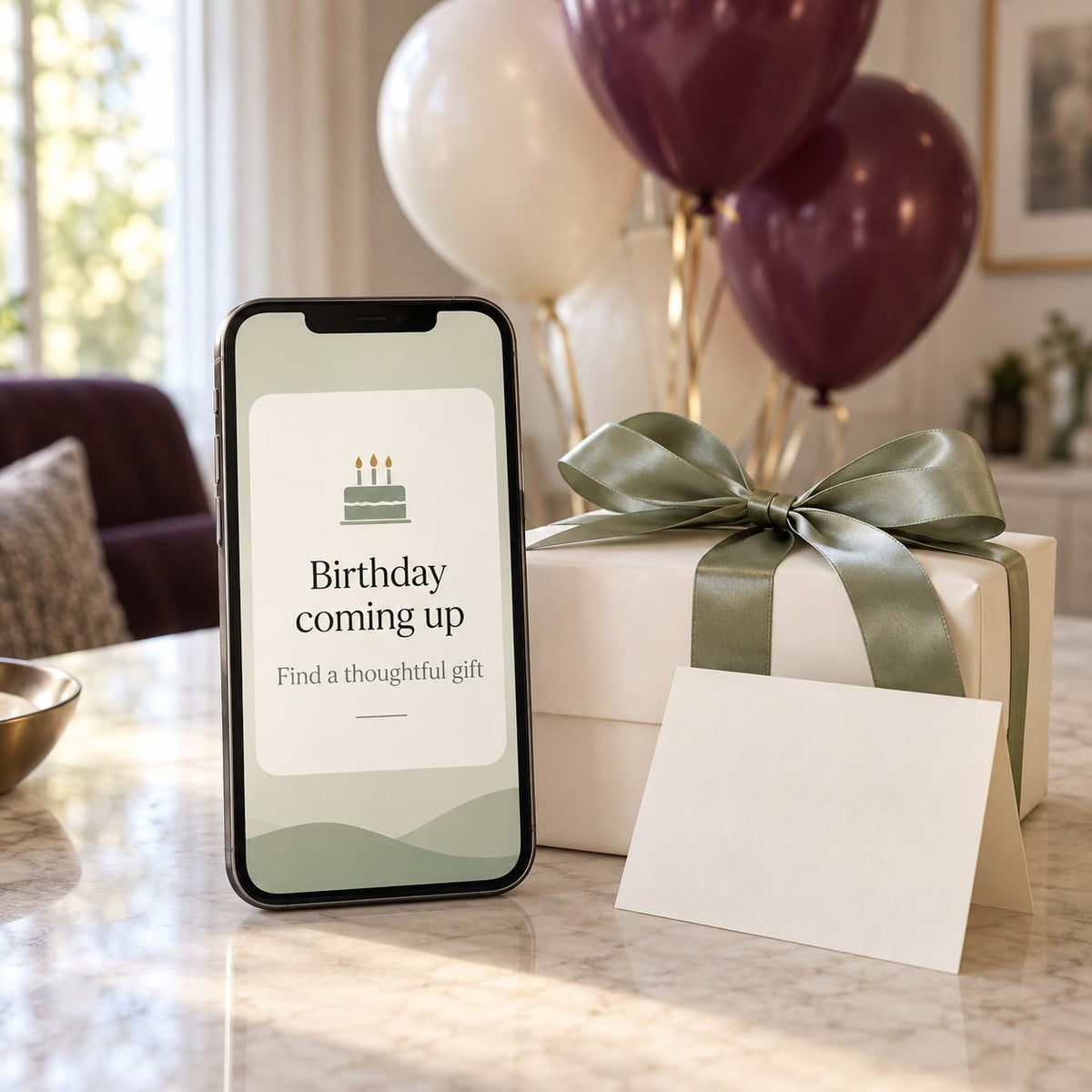 birthday coming up made easy for saved dates