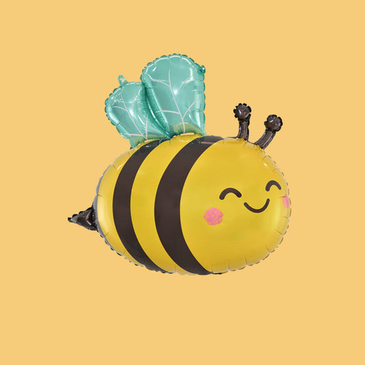31 inch helium filled yellow bee foil balloon