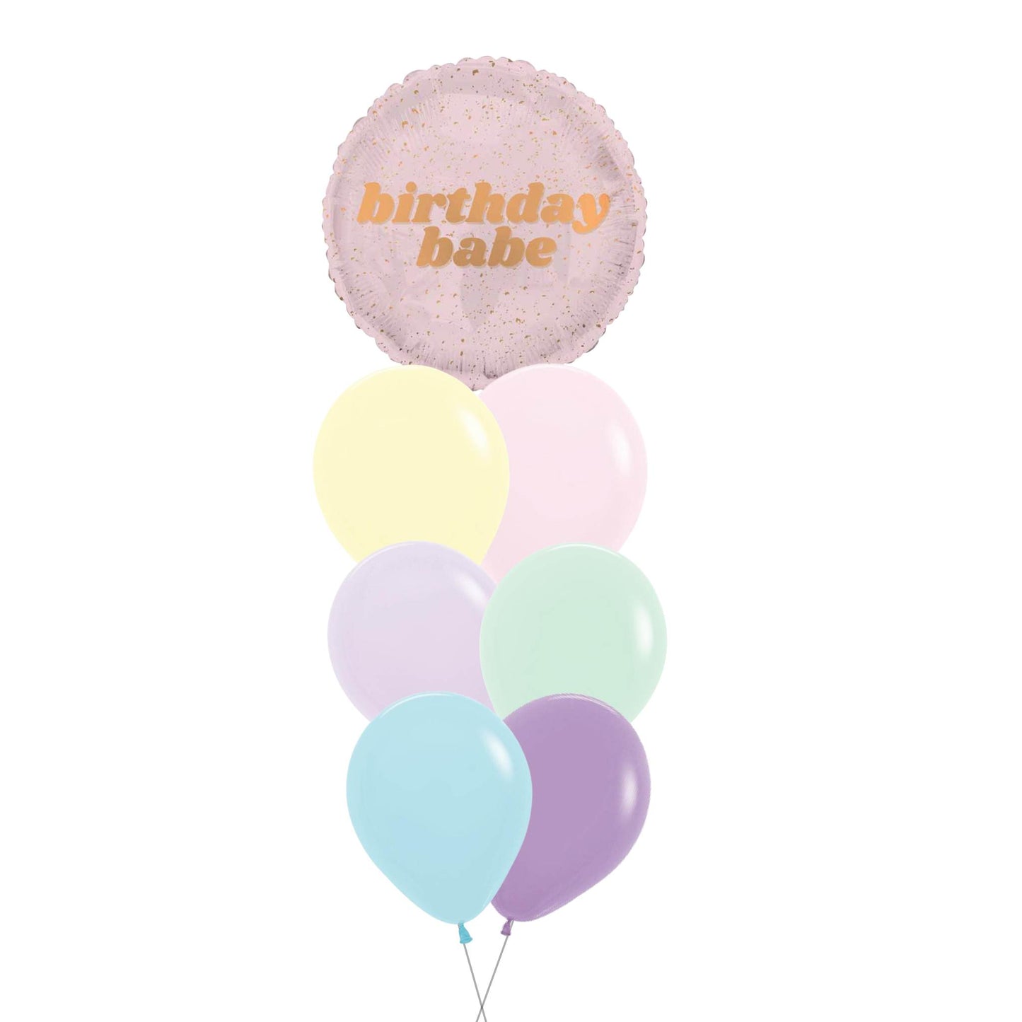 Birthday Babe Pastel Balloon Bouquet