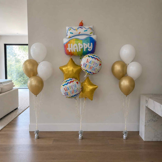 Birthday Cake Balloon Gift Bouquet