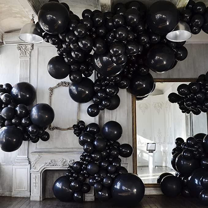 Black-11-inch-latex-balloons