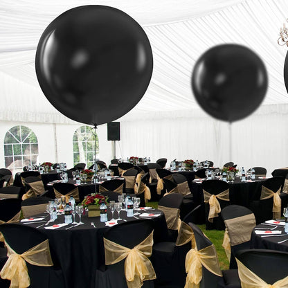 36” Cool Black Helium Jumbo Latex Balloon