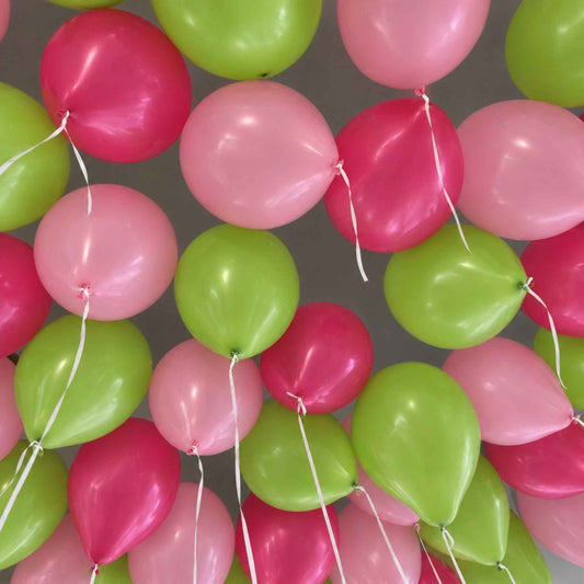 25 Bubblegum Pink Helium Ceiling Balloons