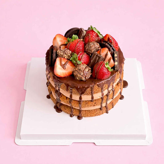 Yum Oreo cookie strawberry chocolate fest cream cake