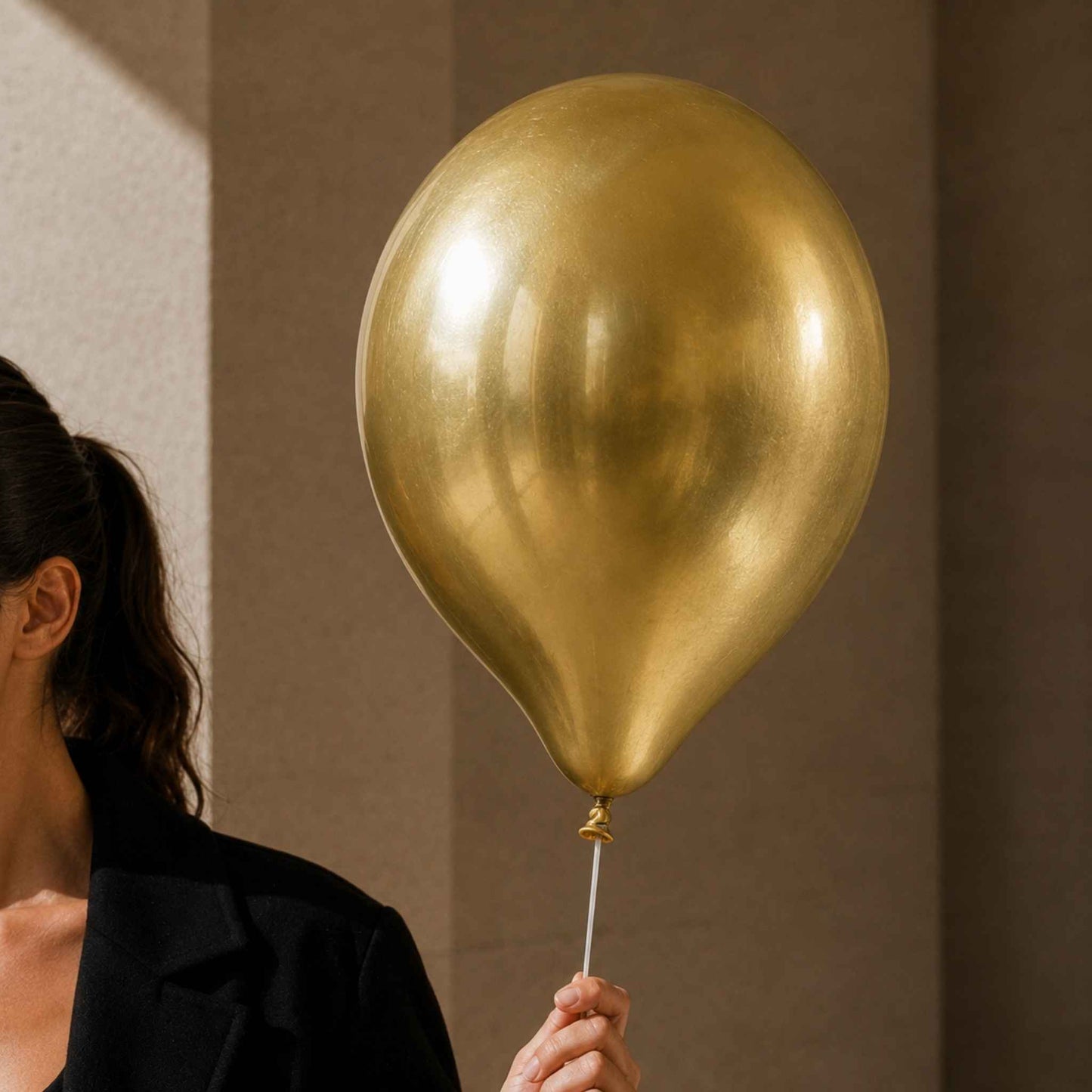 11-Inch Chrome Gold Helium Balloon