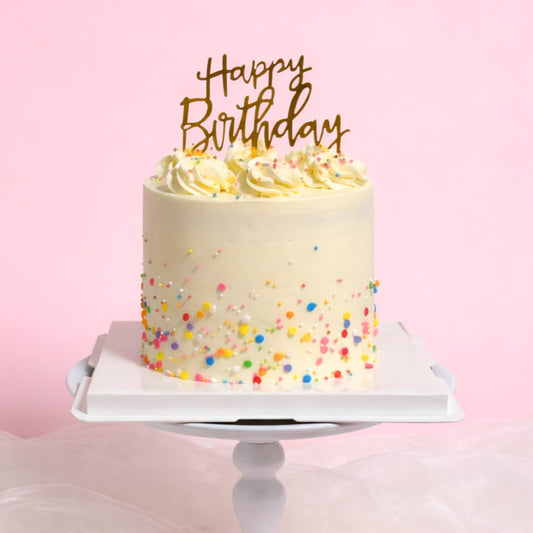 Classic Confetti Birthday Cake
