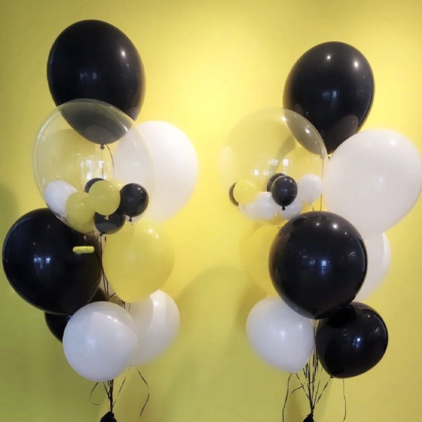 16 inch Yellow latex balloon helium filled
