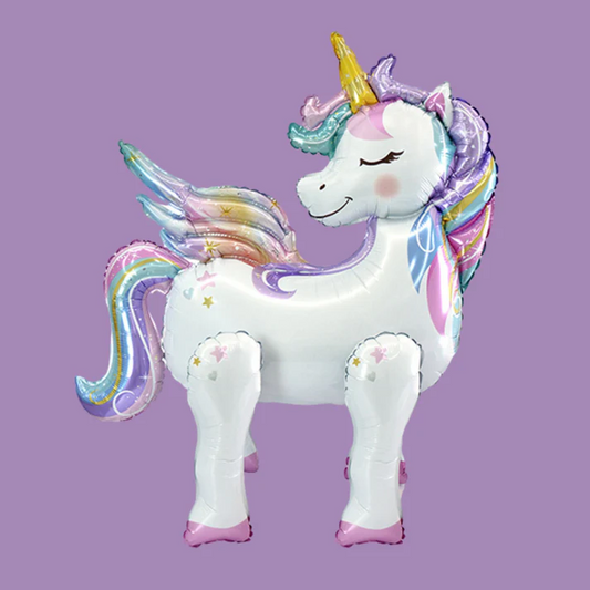 Unicorn Button Foil Balloon