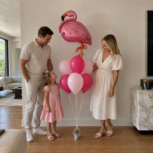 Flamingo Pink Balloon Bouquet