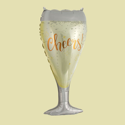 Party Must Have Cheers Bubbly foil balloon Helium Filled Balloon Bouquet