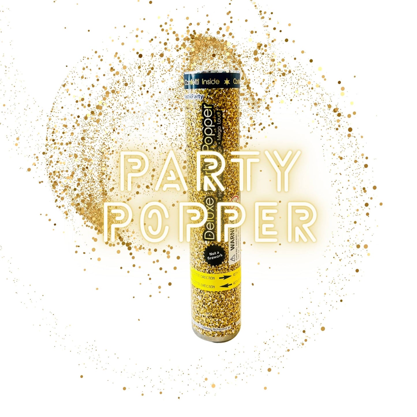 Vancouver Party Supplies Gold Party Confetti Popper