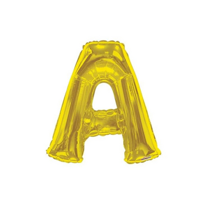 Letter A Gold Foil Balloon, 13-in, Air-Filled for Birthday/Graduation/Baby Shower/Wedding