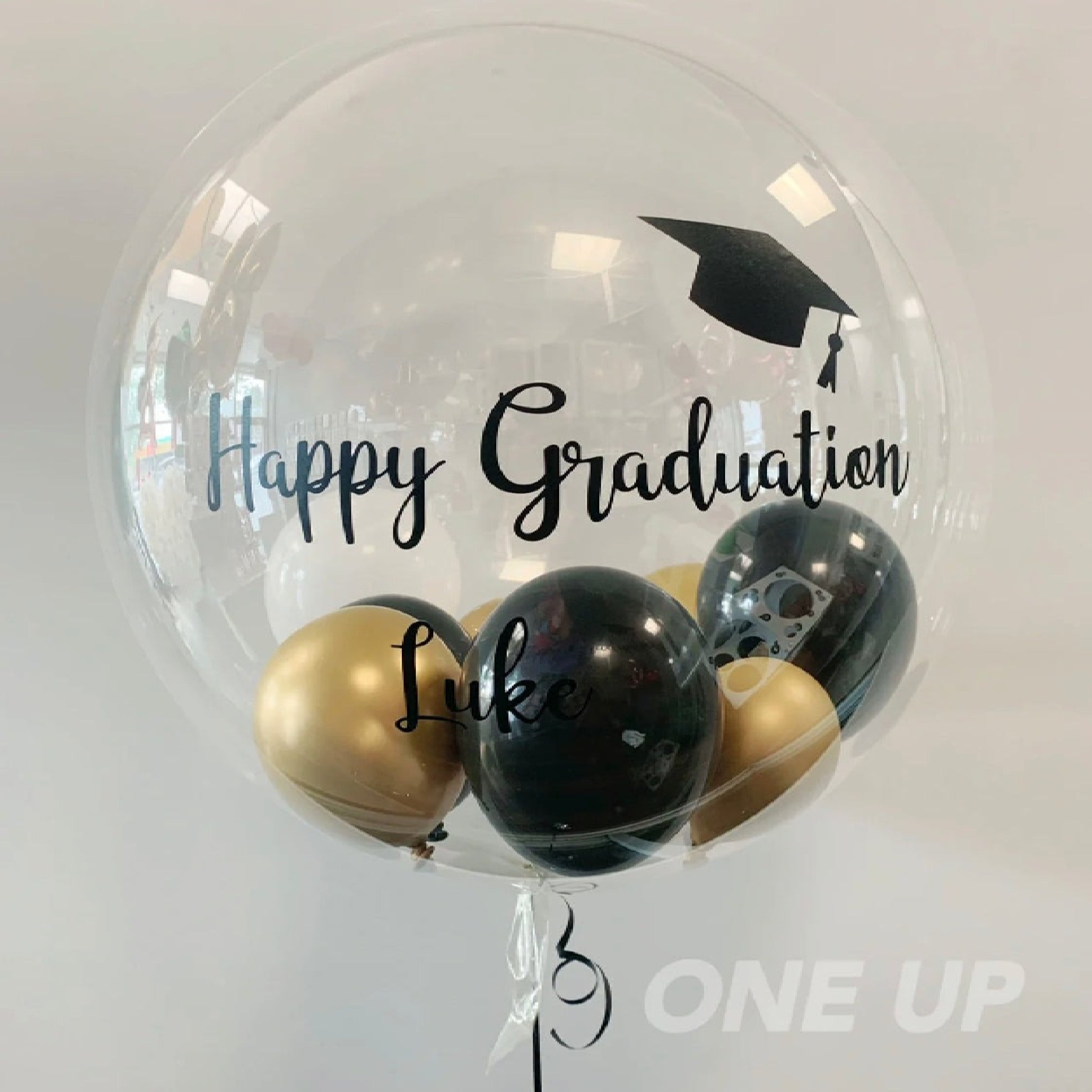 Happy Graduation customized bubble balloon – One Up Party Canada