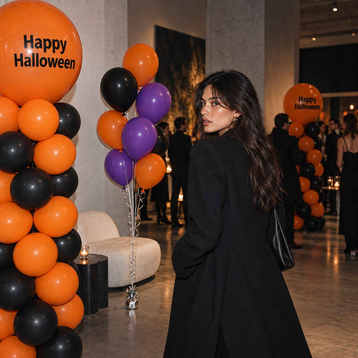 Halloween Party Balloon Columns Set