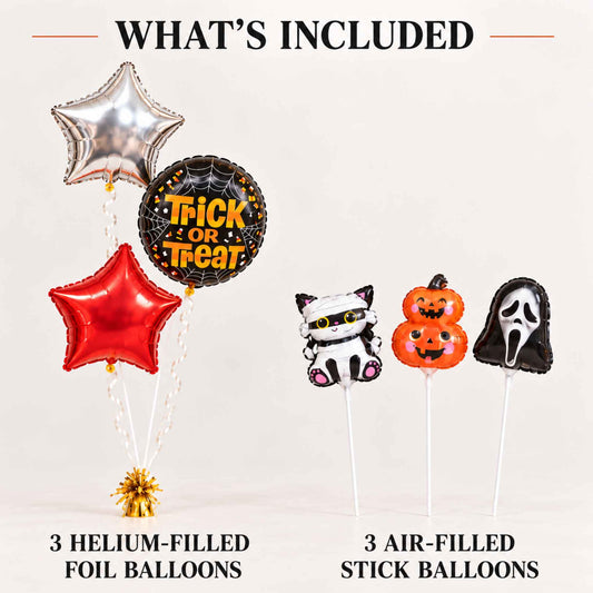 Trick Or Treat Inflated Halloween Balloon Bundle