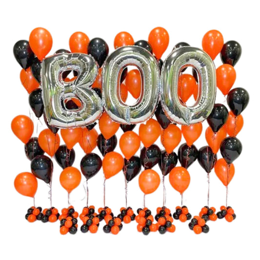 Halloween BOO Helium balloon wall