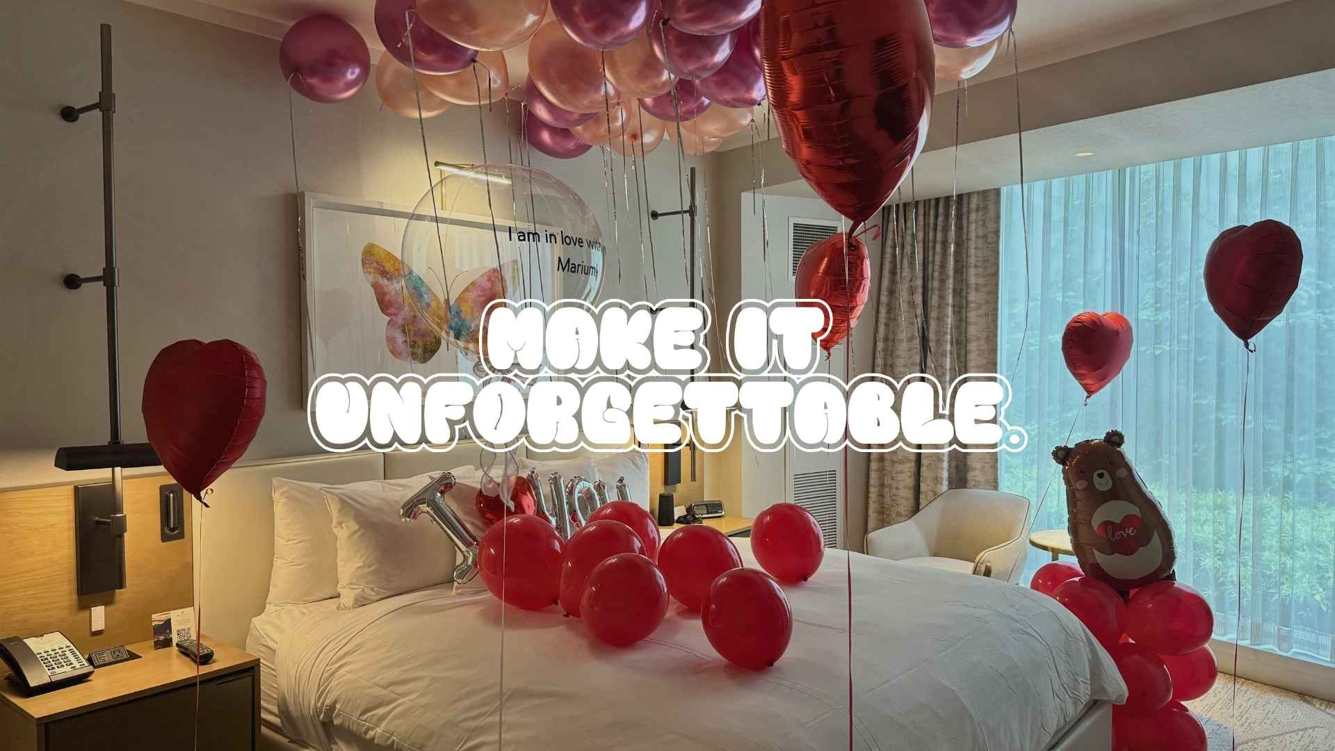 Load video: Balloon decor setup backdrop pink and black vancouver mall setup