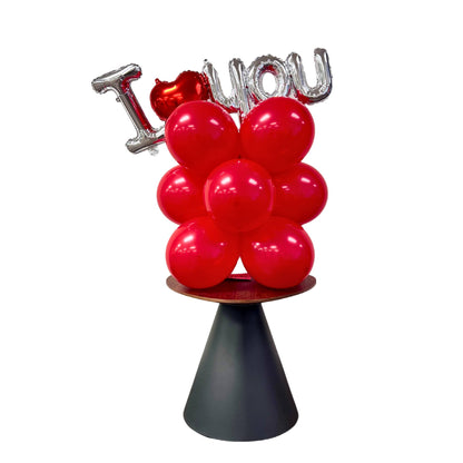 I Love You Red Balloon Table Center Piece