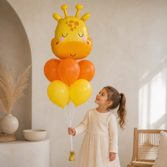 Giraffe Head Kids Party Balloons
