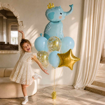 Blue Elephant Foil Balloon