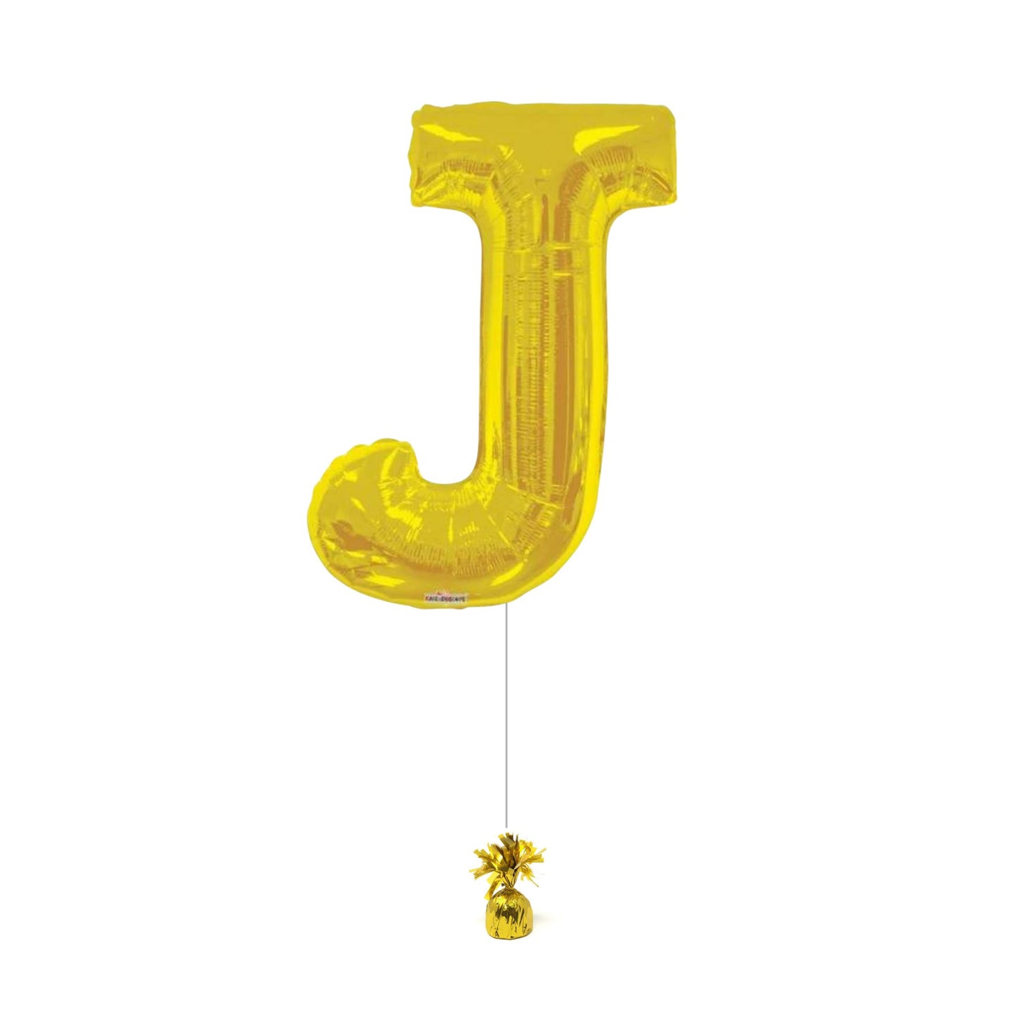 34" Gold Letter J (Helium Filled)