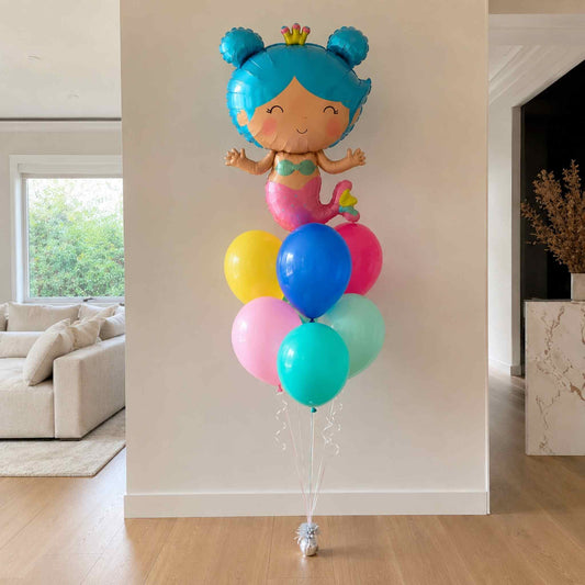 Ocean Queen Mermaid Balloon Bouquet