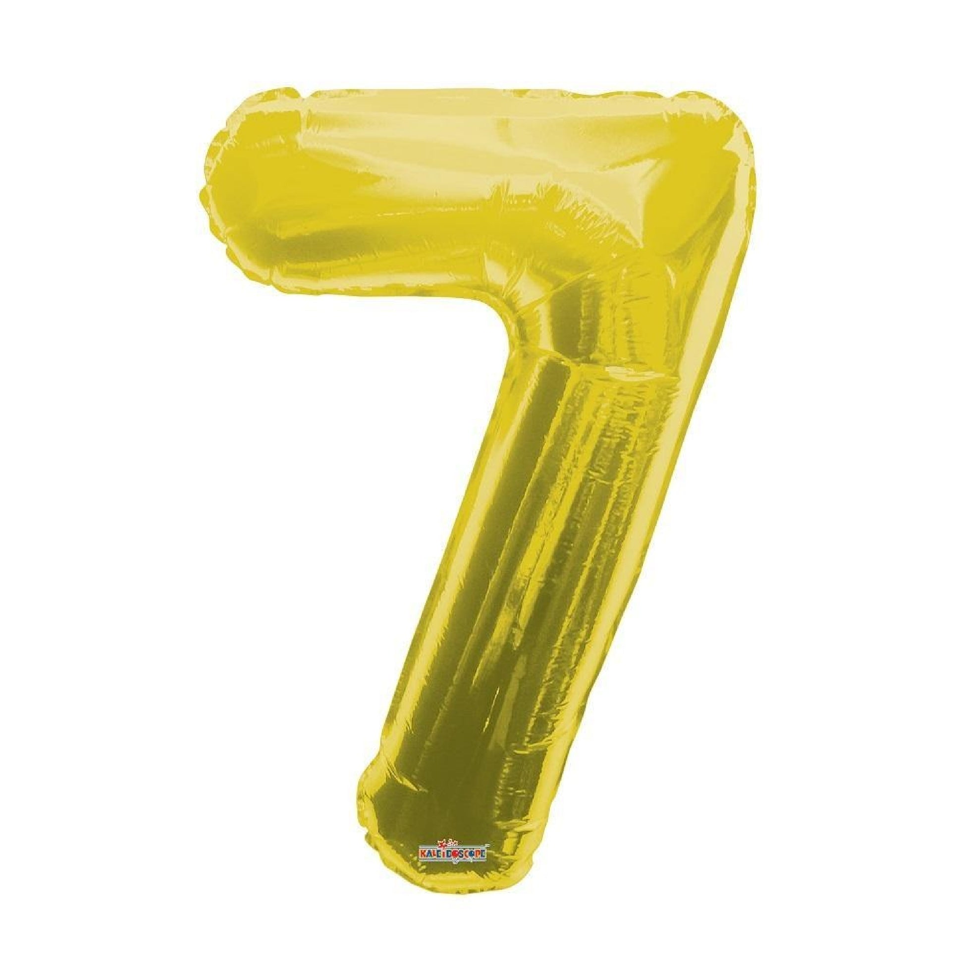 Vancouver Helium filled gold foil number balloon 7