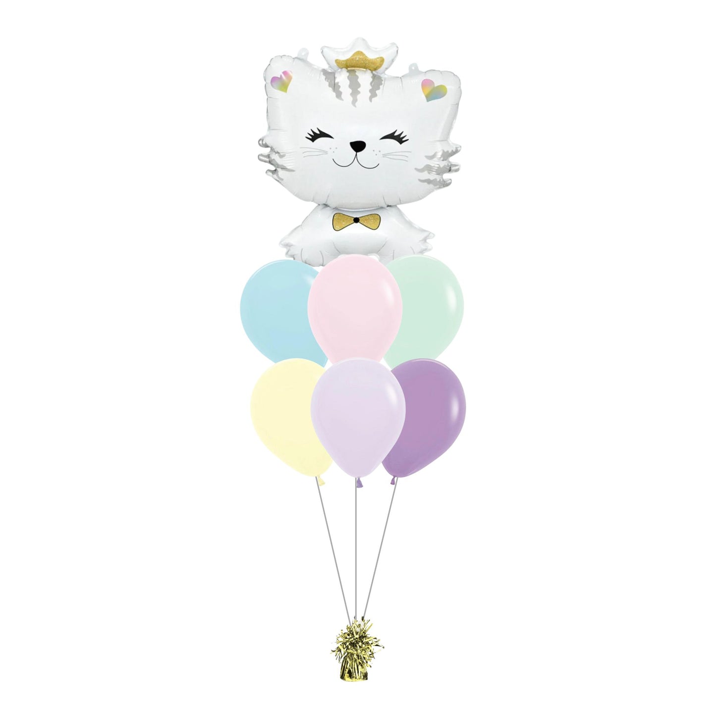 28 Inch Cute Helium Quality Kitty Cat Foil Balloon