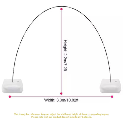 One Up Signature Balloon Doorway Arch Kit with Balloon Column