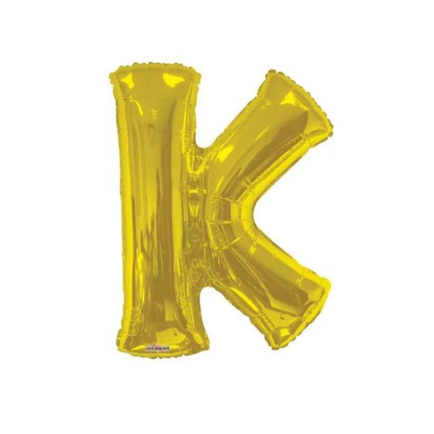 Letter K Gold Foil Balloon, 13-in, Air-Filled for Birthday/Graduation/Baby Shower/Wedding