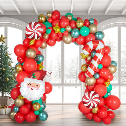 Fun & Elegant Ready-Made Christmas Red Balloon Arch