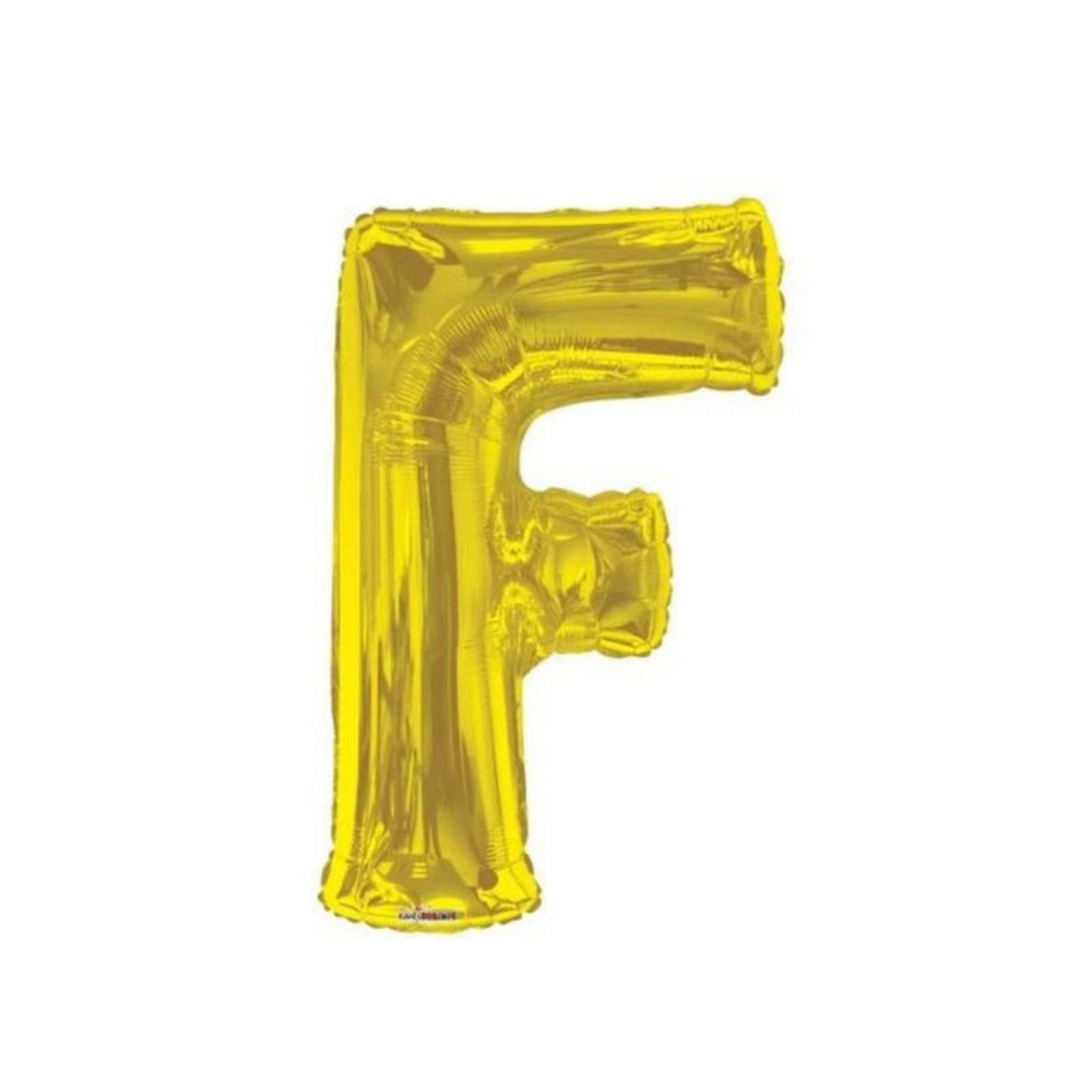 Letter F Gold Foil Balloon, 13-in, Air-Filled for Birthday/Graduation/Baby Shower/Wedding