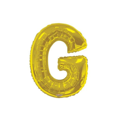 Letter G Gold Foil Balloon, 13-in, Air-Filled for Birthday/Graduation/Baby Shower/Wedding