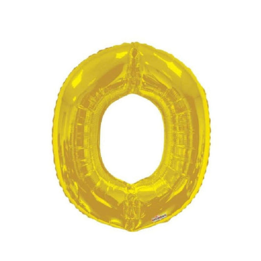 Letter O Gold Foil Balloon, 13-in, Air-Filled for Birthday/Graduation/Baby Shower/Wedding