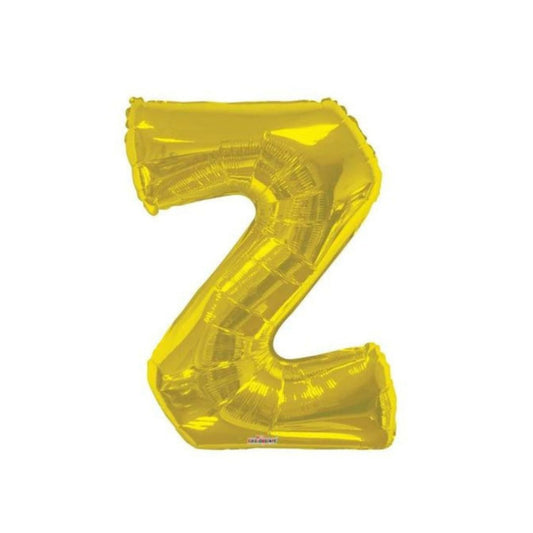 Letter Z Gold Foil Balloon, 13-in, Air-Filled for Birthday/Graduation/Baby Shower/Wedding