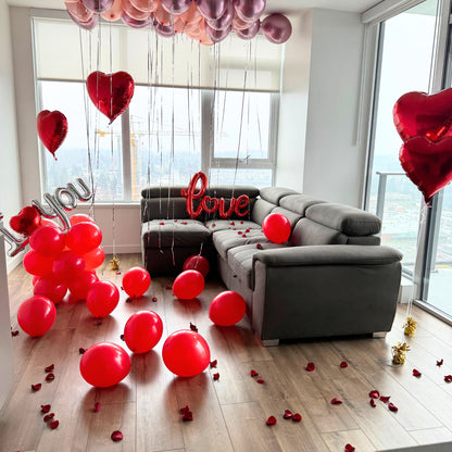 One Up signature I Love You balloon package