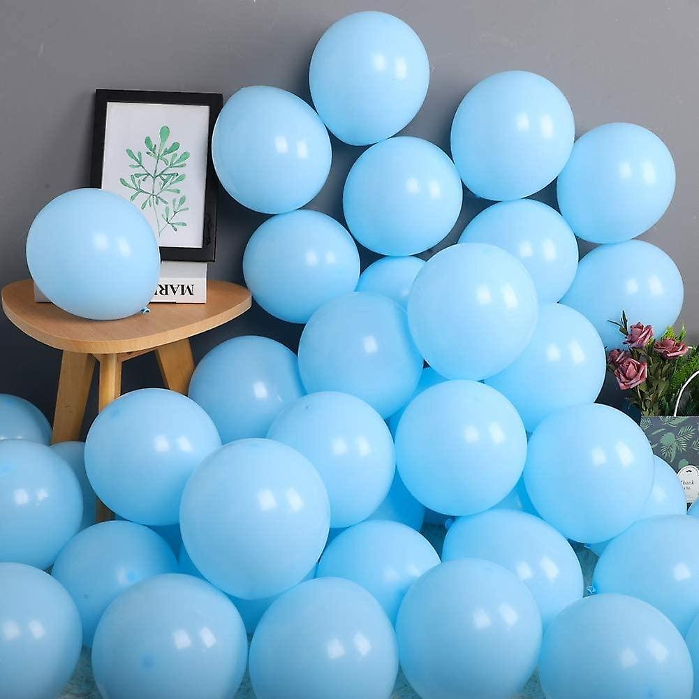 11 inch helium filled Sky Blue latex balloon