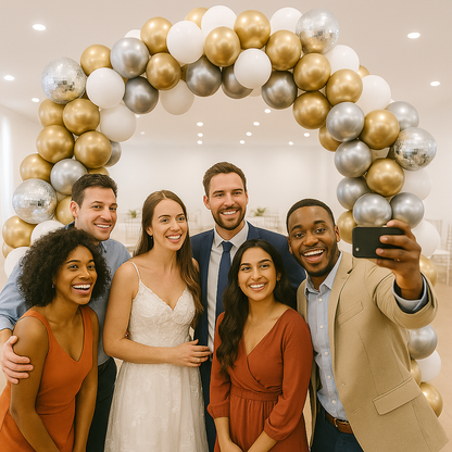 Disco Ball Classic Balloon Arch