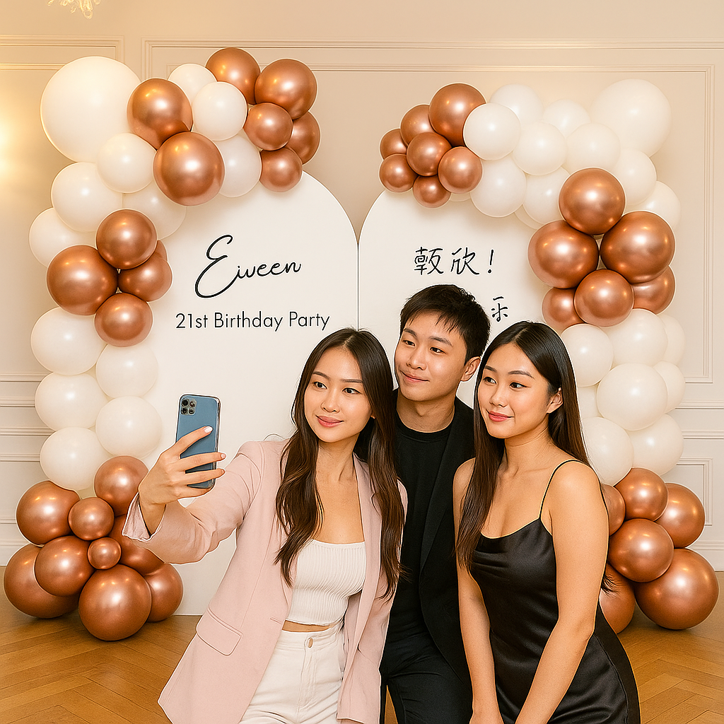 Princess balloon Garland Decoration Duo Panel Foam Board